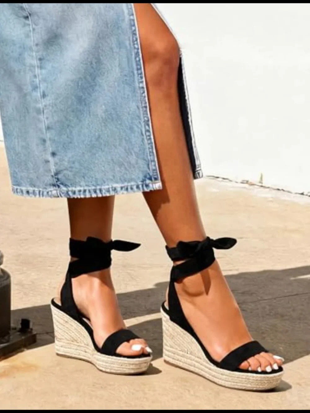 N/A espadrille wedge